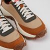 Men CamperLab Sneakers | Multicolored Textile And Nubuck Sneakers For Men