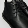 Men CamperLab Formal Shoes | Black Leather Desert Boot For Men