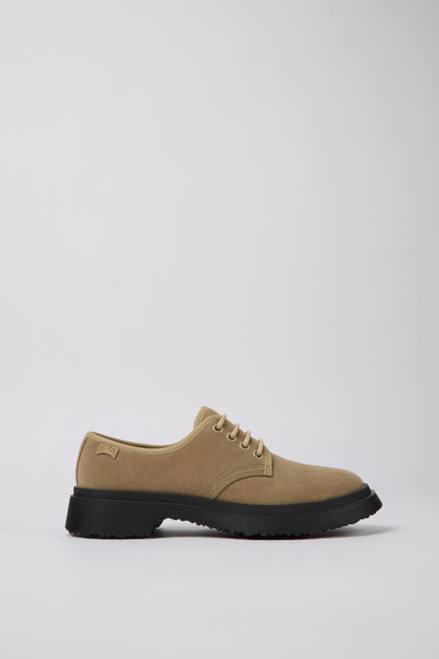 Women CamperLab Formal Shoes | Beige Nubuck Shoes For Women