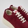 Women CamperLab Sneakers | Burgundy Nubuck Sneakers For Women