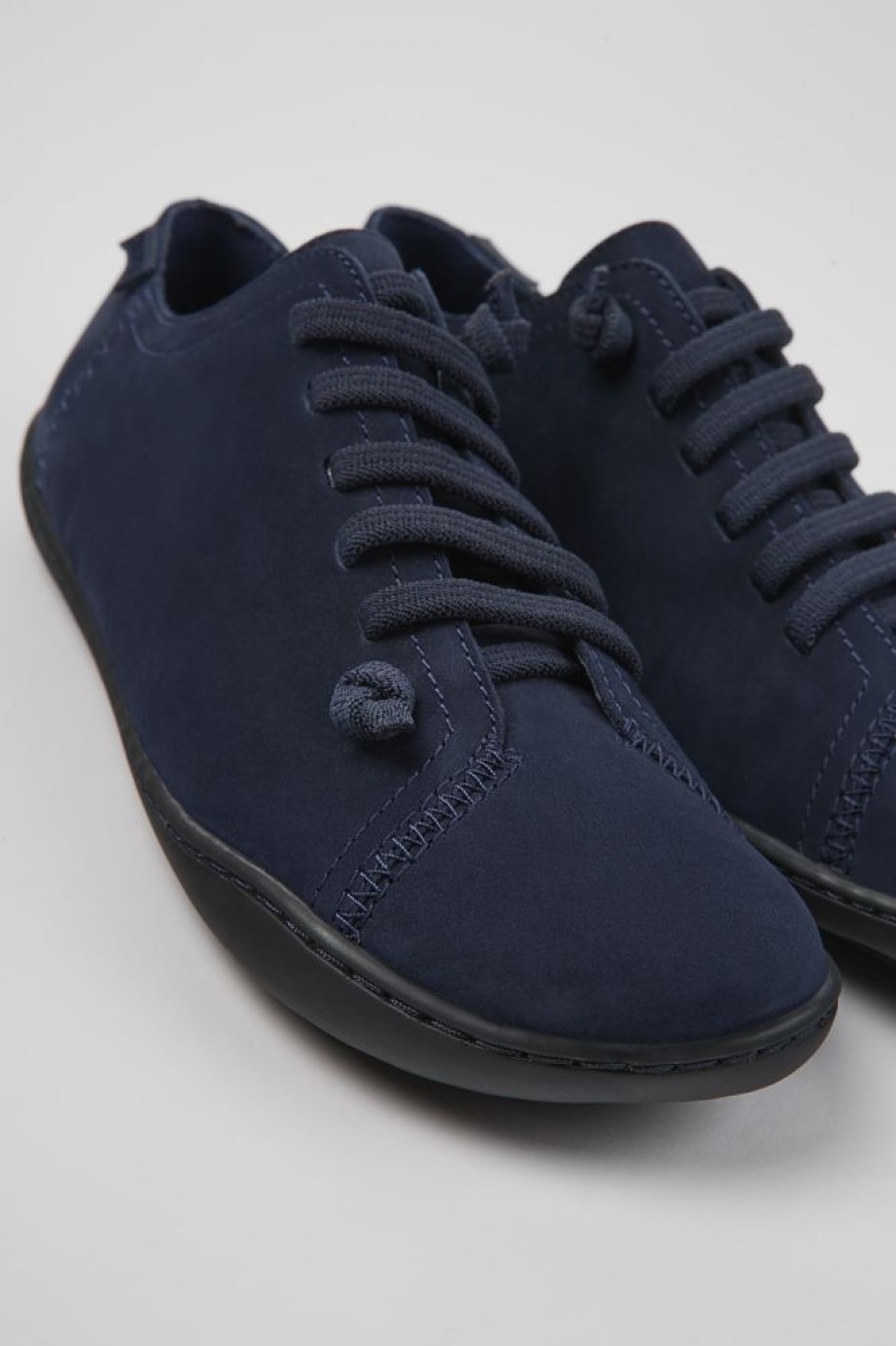 Women CamperLab Casual Shoes | Blue Nubuck Shoes For Women