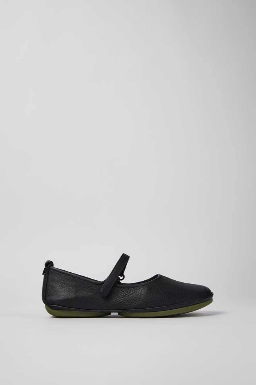 Women CamperLab Ballerinas | Black Leather Mary Jane For Women