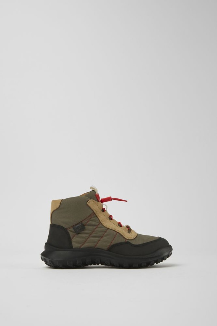 Kids CamperLab Sneakers | Brown Textile And Nubuck Ankle Boots