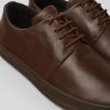 Men CamperLab Casual Shoes | Brown Leather Shoes For Men