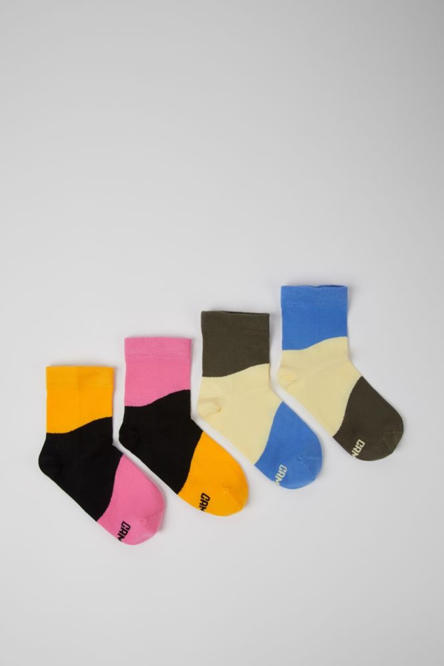 Men CamperLab Socks | Two Pair Pack Of Multicolored Socks