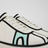 Men CamperLab Sneakers | White Textile Sneaker For Men