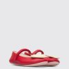 Kids CamperLab Ballerinas | Red Twins Ballerina Shoe For Girls