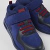 Kids CamperLab Sneakers | Navy Blue Nubuck And Textile Ankle Boots