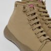 Men CamperLab Sneakers | Beige Ankle Boots For Men