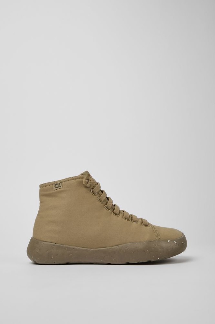 Men CamperLab Sneakers | Beige Ankle Boots For Men