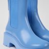 Women CamperLab Ankle Boots | Blue Leather Chelsea Boots For Women