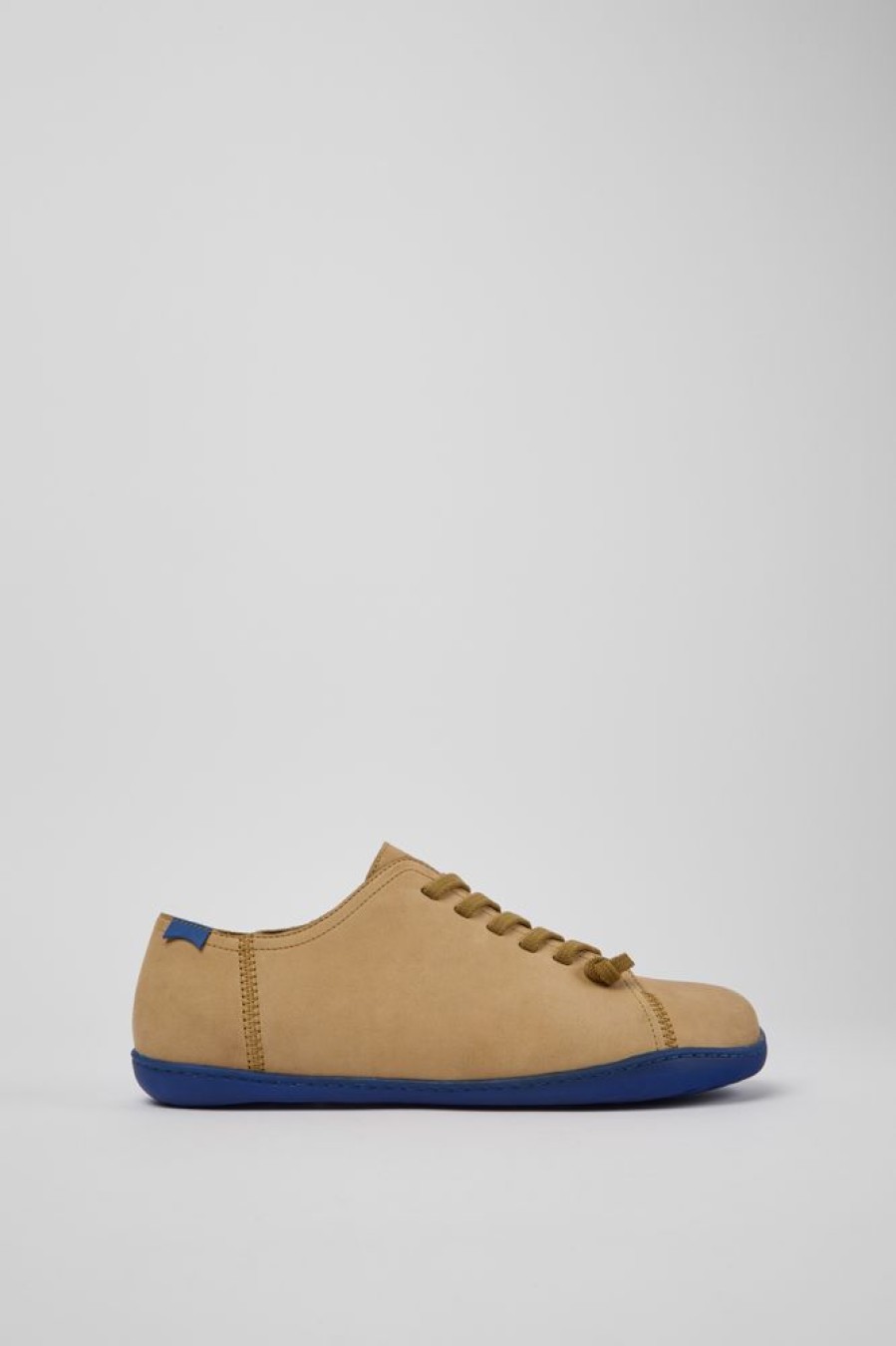 Men CamperLab Casual Shoes | Brown Nubuck Shoes For Men