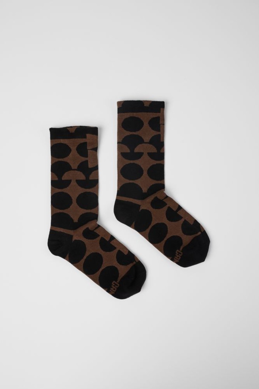 Men CamperLab Socks | Brown And Black Socks