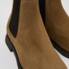 Women CamperLab Ankle Boots | Brown Nubuck Chelsea Boots For Women