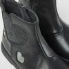 Kids CamperLab Boots | Black Leather Ankle Boots