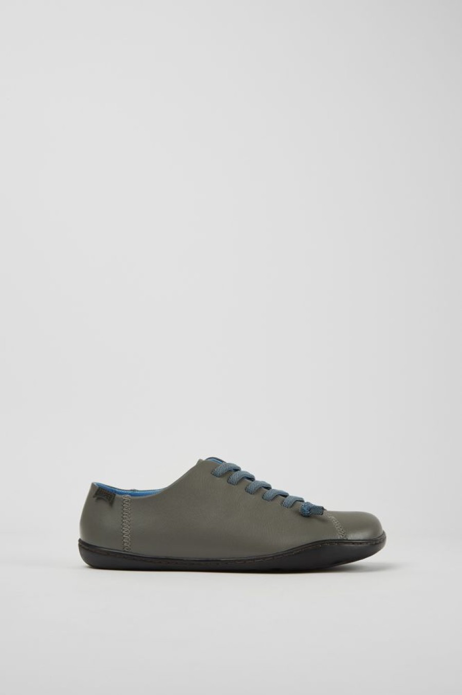 Women CamperLab Casual Shoes | Gray Leather Shoes For Women