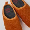 Women CamperLab Slippers | Orange Wool And Viscose Slippers For Women