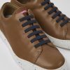 Men CamperLab Casual Shoes | Brown Leather Sneakers For Men