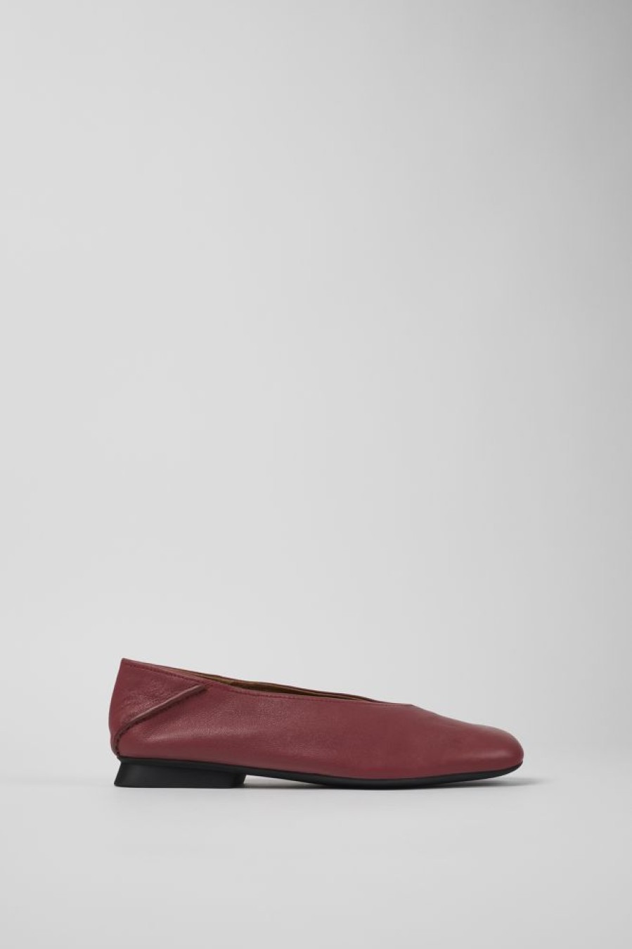 Women CamperLab Formal Shoes | Red Leather Ballerina For Women