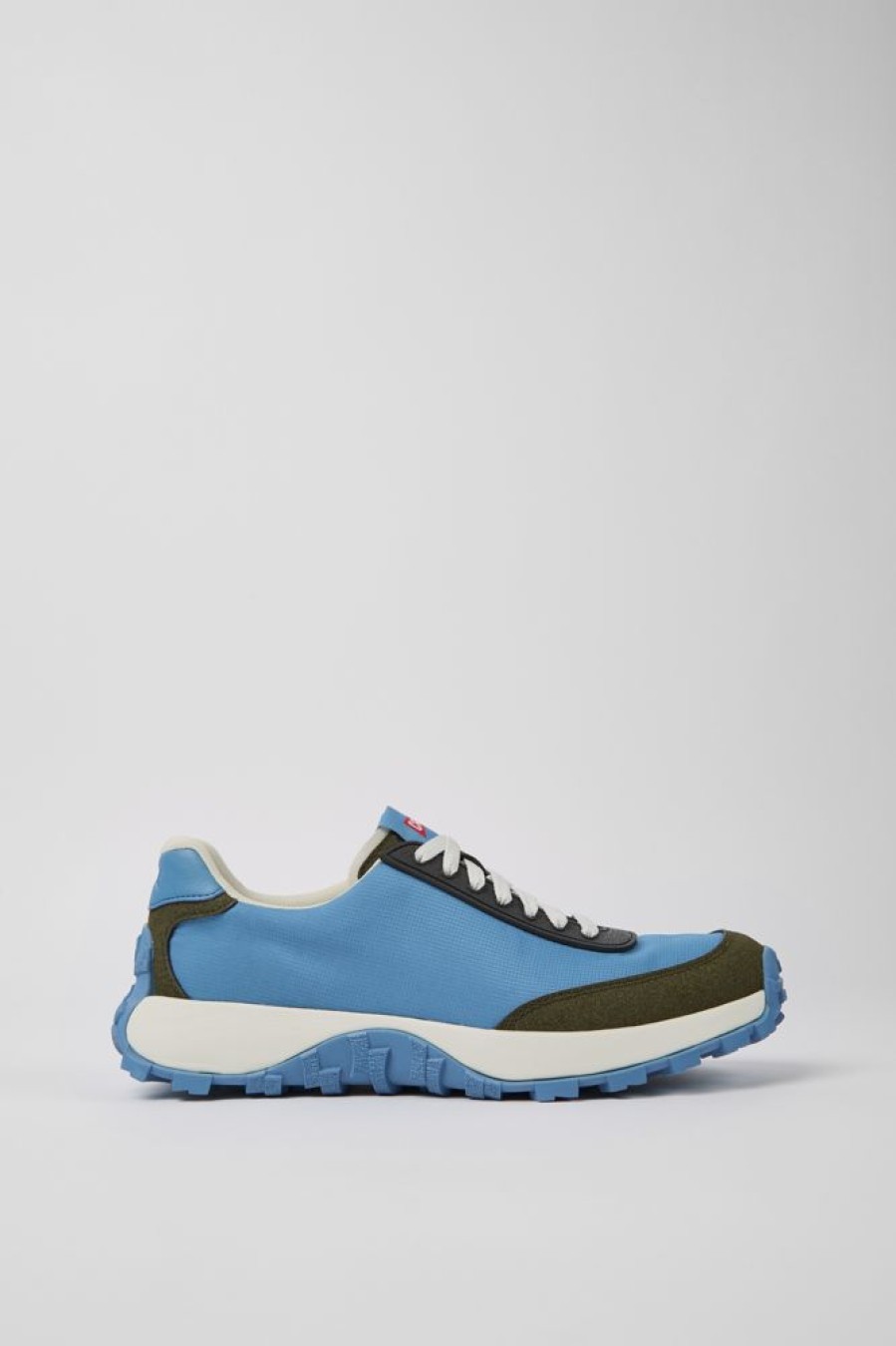 Men CamperLab Sneakers | Blue Textile And Nubuck Sneakers For Men