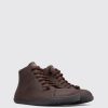 Men CamperLab Casual Shoes | Brown Ankle Boots For Men