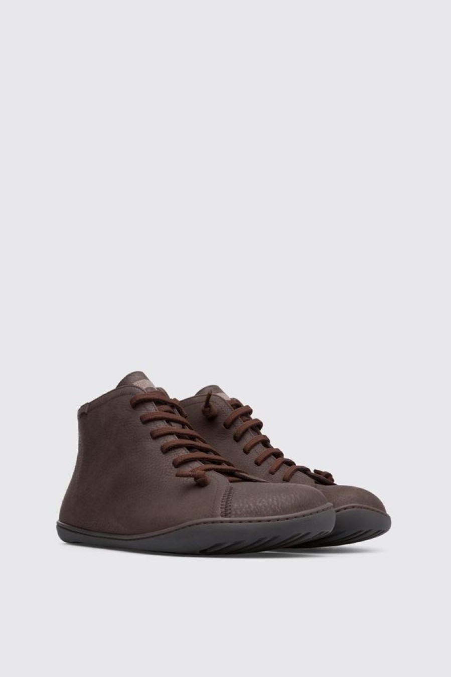 Men CamperLab Casual Shoes | Brown Ankle Boots For Men