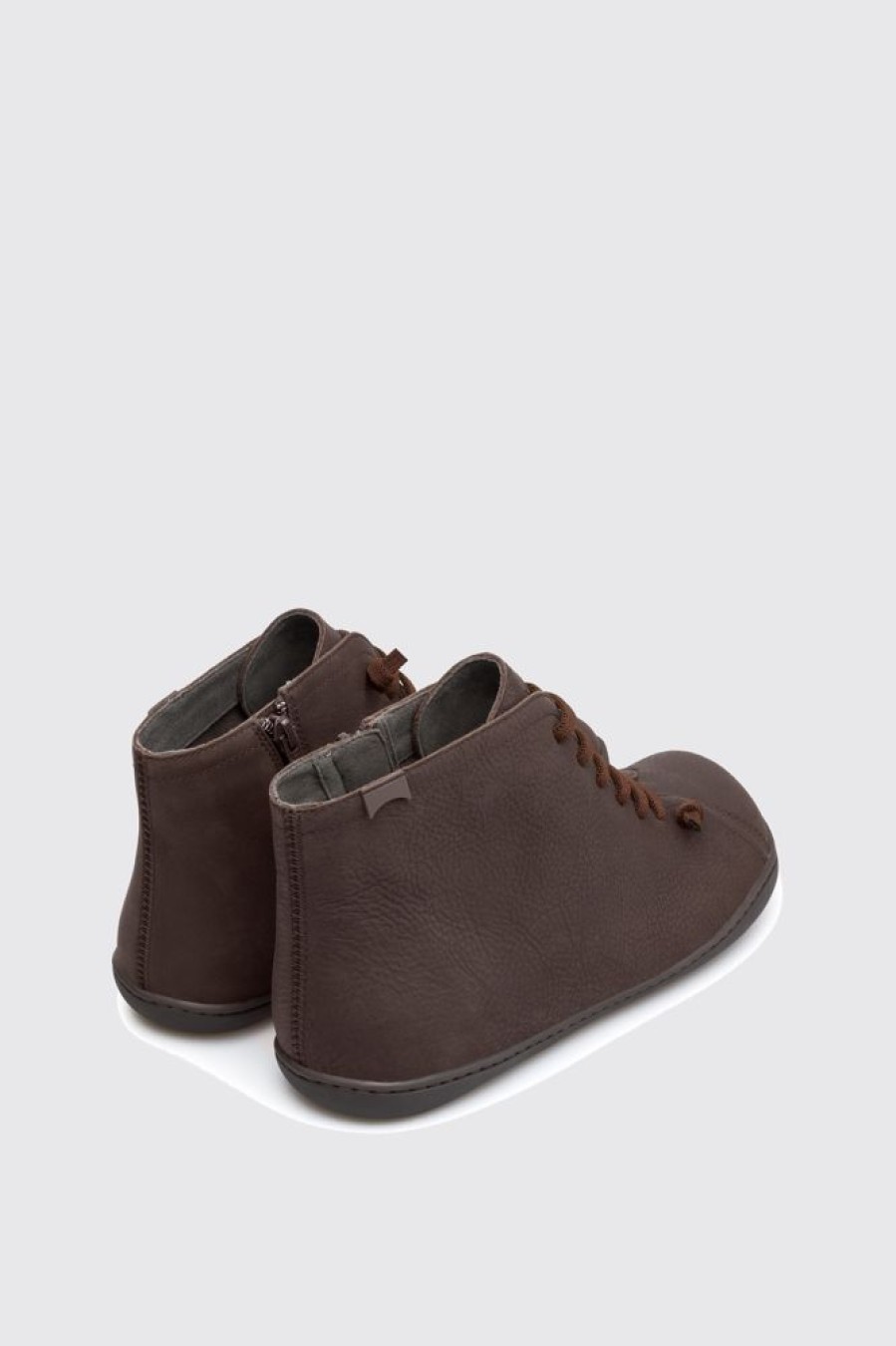 Men CamperLab Casual Shoes | Brown Ankle Boots For Men