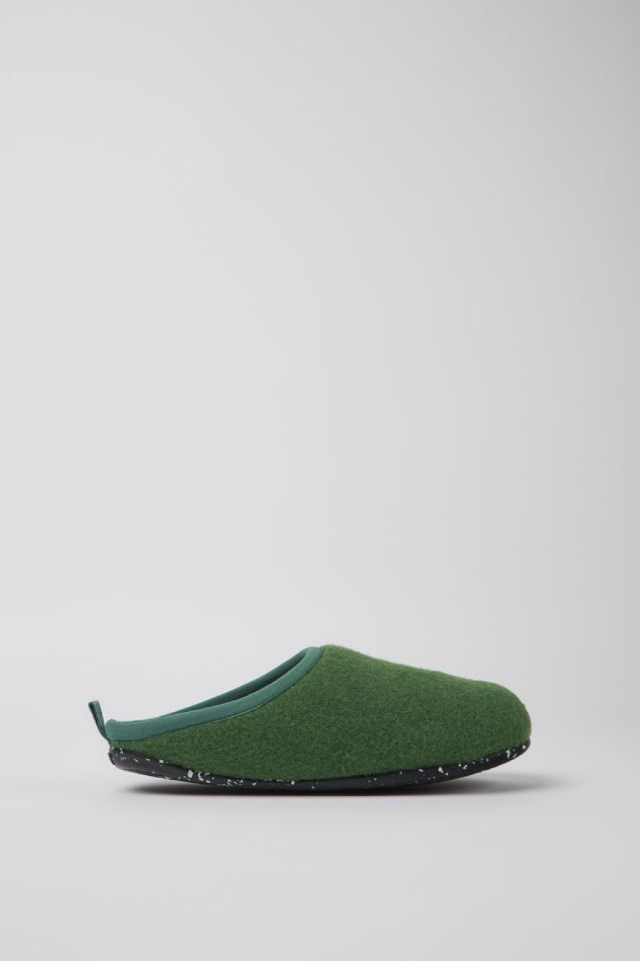 Women CamperLab Slippers | Green Wool Slippers For Women