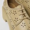 Women CamperLab Formal Shoes | Beige Leather Shoes For Women