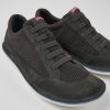 Men CamperLab Casual Shoes | Gray Textile And Nubuck Shoes For Men