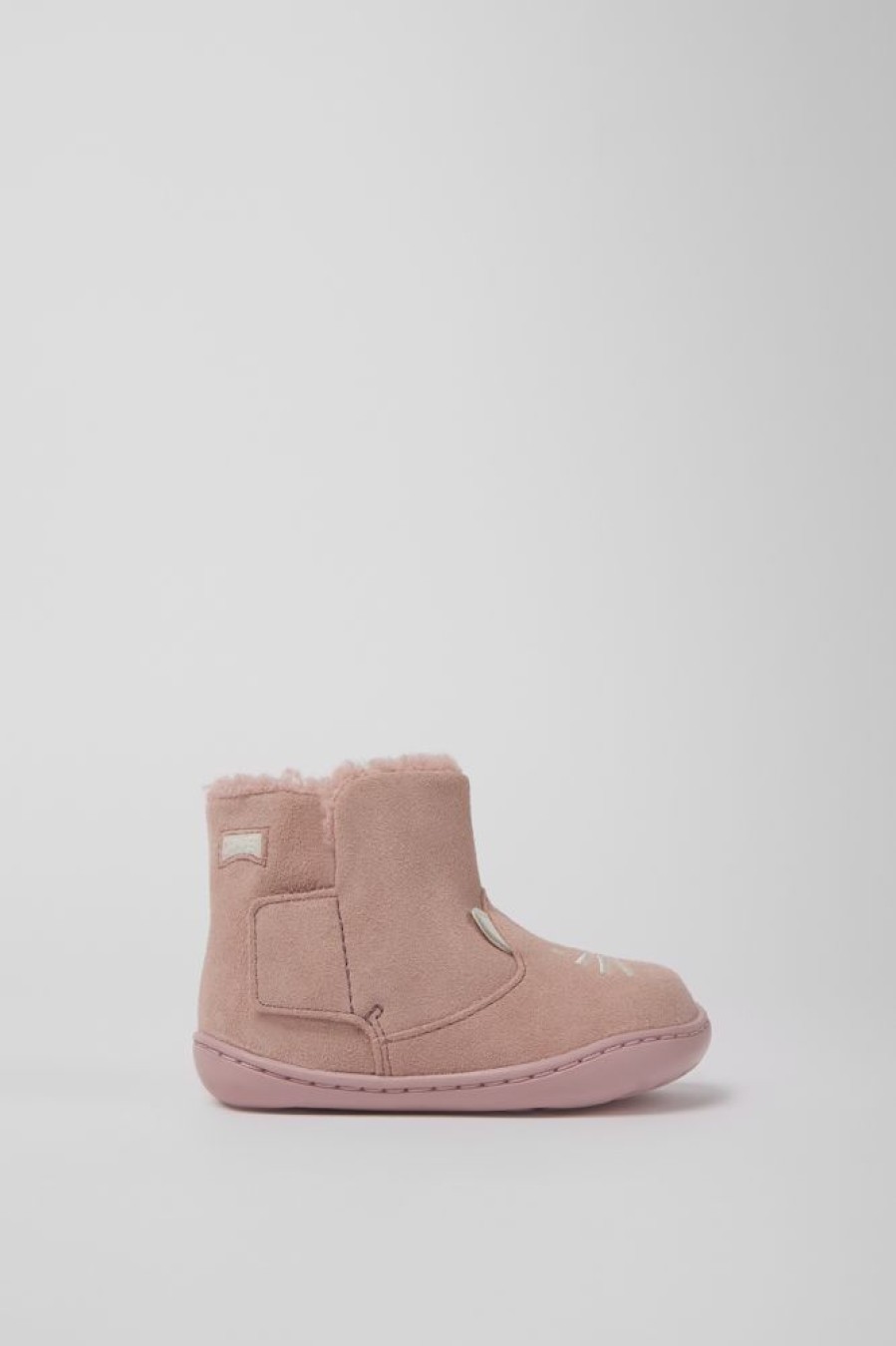 Kids CamperLab Boots | Pink Nubuck Boots