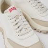 Women CamperLab Sneakers | White Textile And Nubuck Sneakers For Women