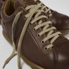 Men CamperLab Casual Shoes | Light Brown Vegetable Tanned Leather Shoes