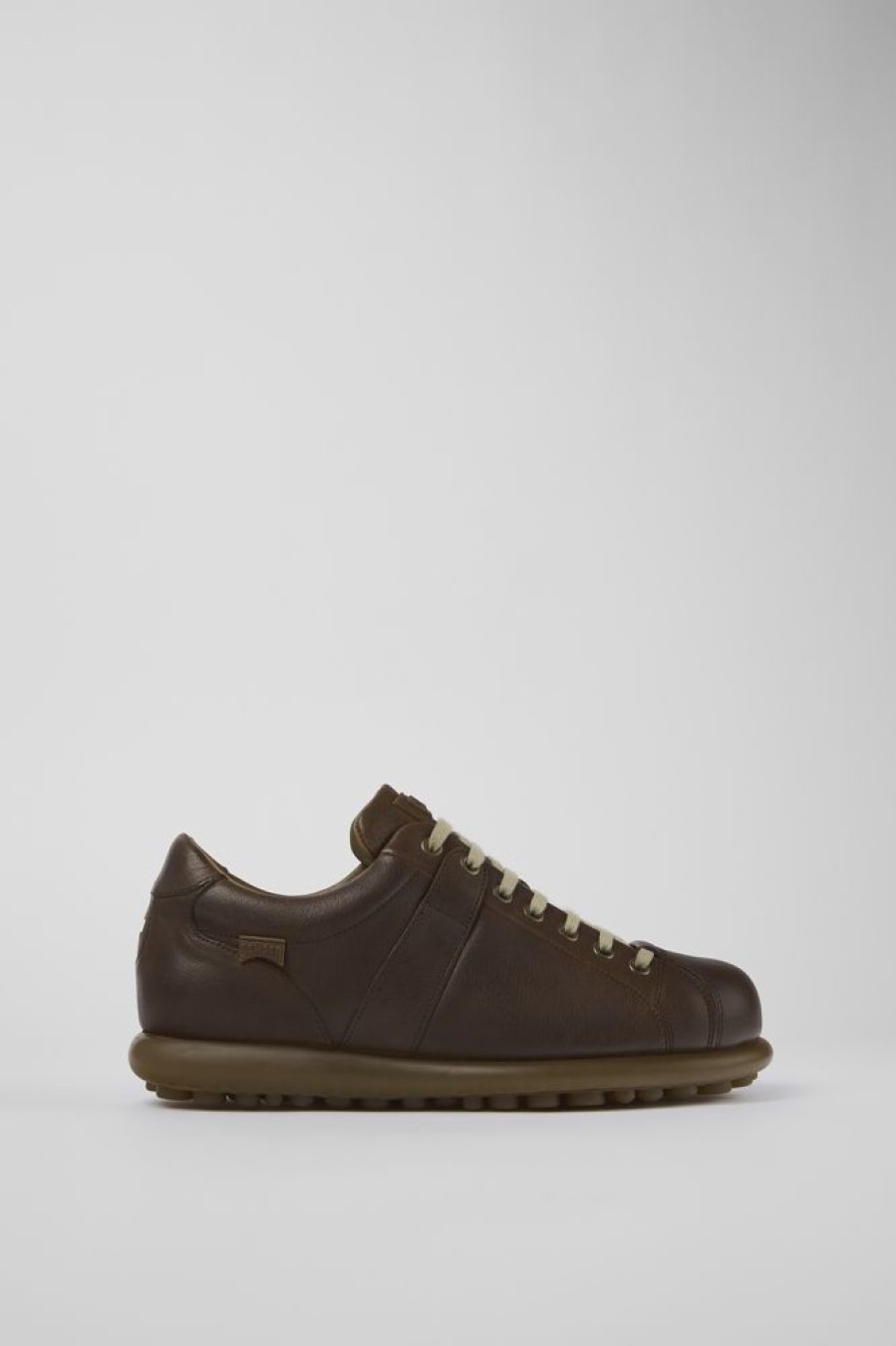 Men CamperLab Casual Shoes | Light Brown Vegetable Tanned Leather Shoes