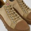 Women CamperLab Casual Shoes | Beige Textile And Leather Shoes For Women