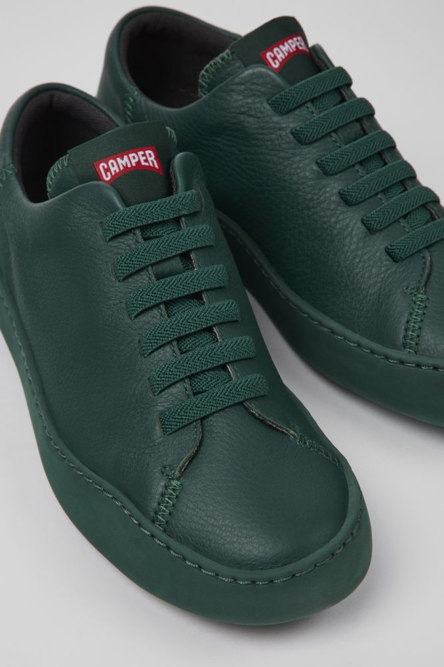 Women CamperLab Sneakers | Green Leather Sneakers For Women