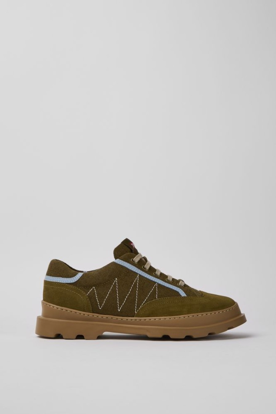 Men CamperLab Casual Shoes | Green And Blue Sneakers For Men