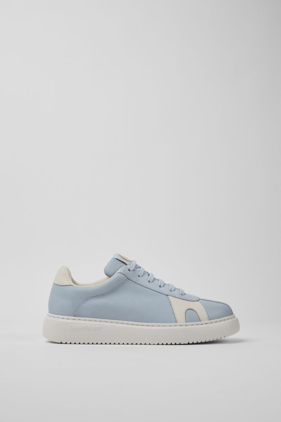 Women CamperLab Sneakers | Light Blue Leather And Suede Women'S Sneakers