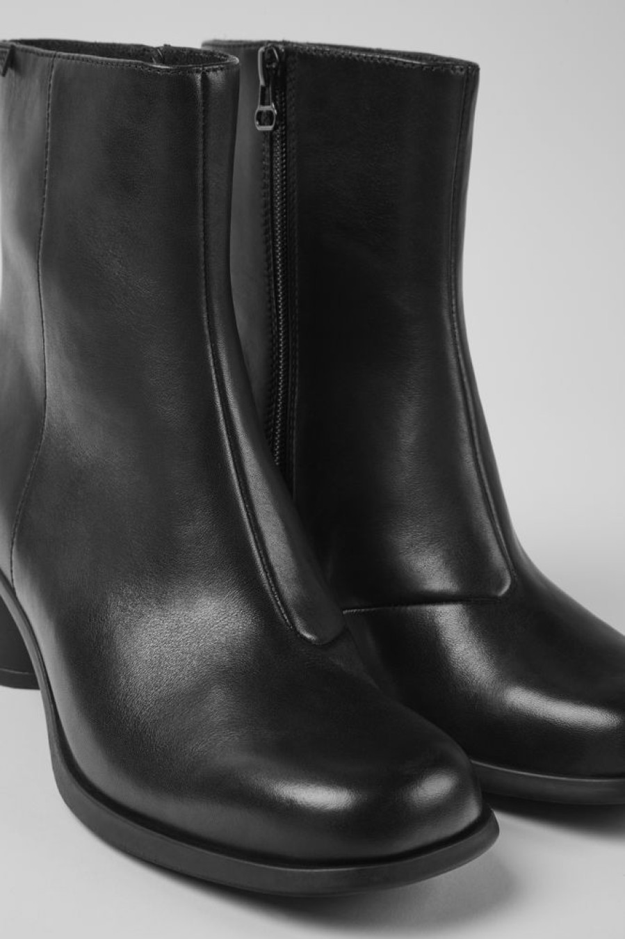 Women CamperLab Ankle Boots | Black Leather Ankle Boots