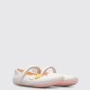 Kids CamperLab Ballerinas | White Twins Ballerina Shoe For Girls