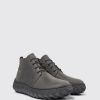 Men CamperLab Casual Shoes | Dark Gray Nubuck Ankle Boots For Men