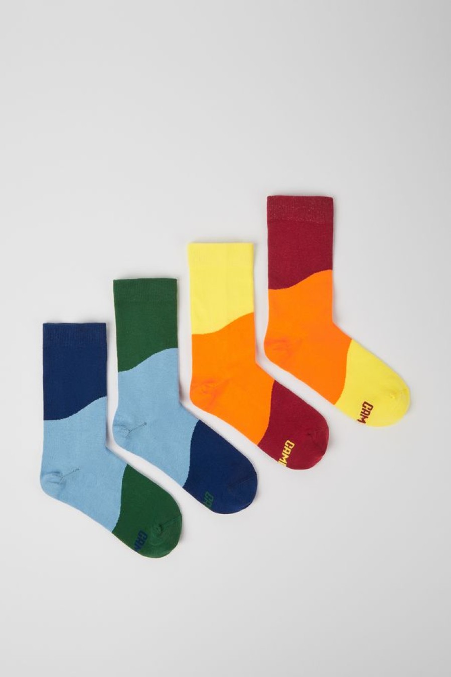 Men CamperLab Socks | Four Multicolored Individual Unisex Socks