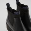 Women CamperLab Ankle Boots | Black And Blue Leather Ankle Boots For Women