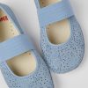 Kids CamperLab Ballerinas | Blue Nubuck Ballerinas For Kids