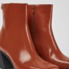 Women CamperLab Ankle Boots | Brown Leather Boots For Women