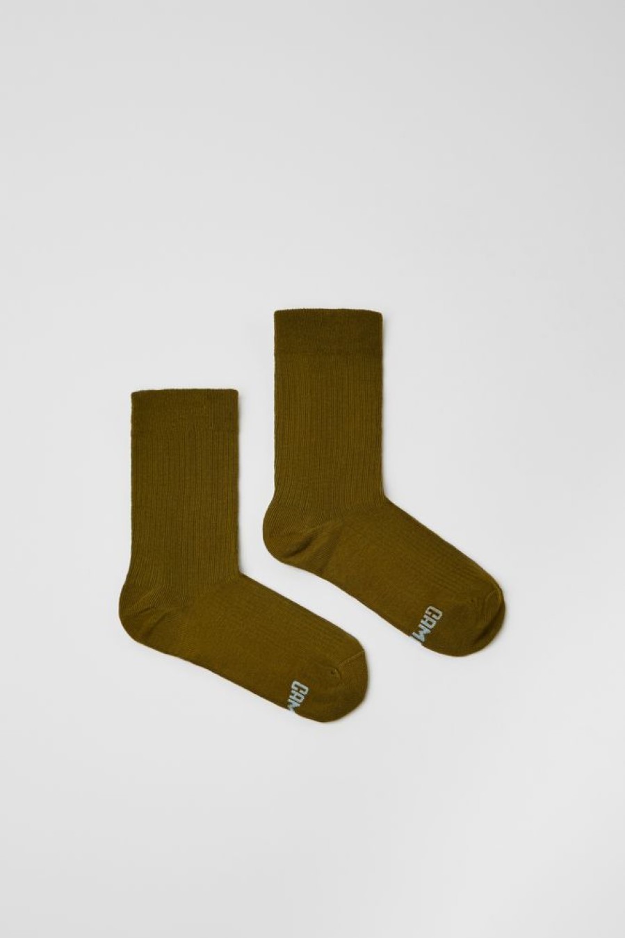 Men CamperLab Socks | Green-Brown Socks With Pyratex®