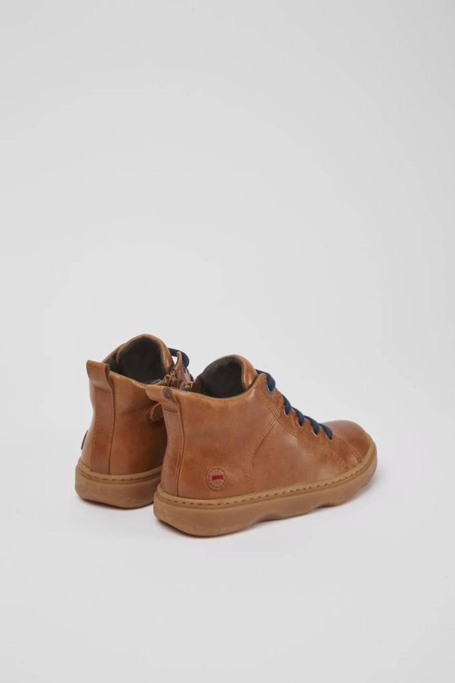 Kids CamperLab Boots | Light Brown Ankle Boots