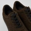 Women CamperLab Casual Shoes | Brown Wool And Viscose Sneakers