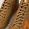 Men CamperLab Sneakers | Brown And Orange Leather Sneakers