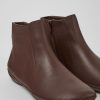 Women CamperLab Ankle Boots | Brown Leather Ankle Boots For Women